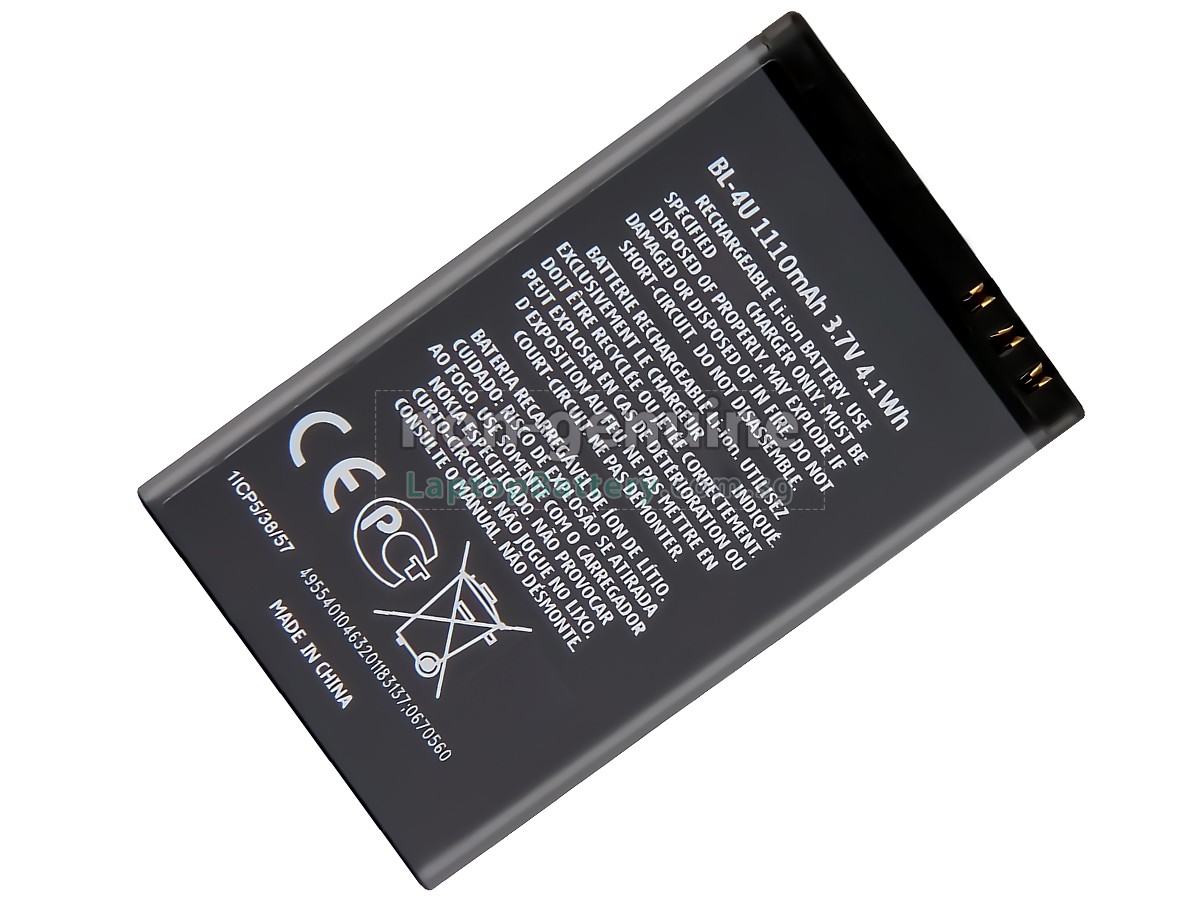replacement Nokia BL-4U battery