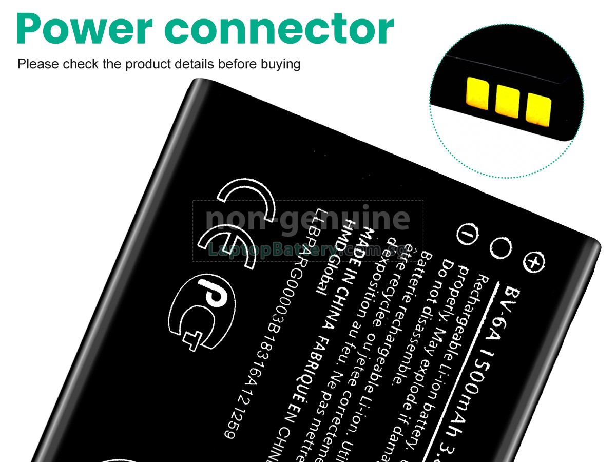 replacement Nokia 2720 V FLIP battery
