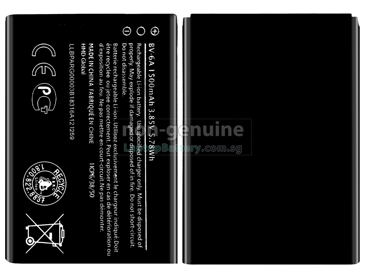 replacement Nokia 2720 V FLIP battery