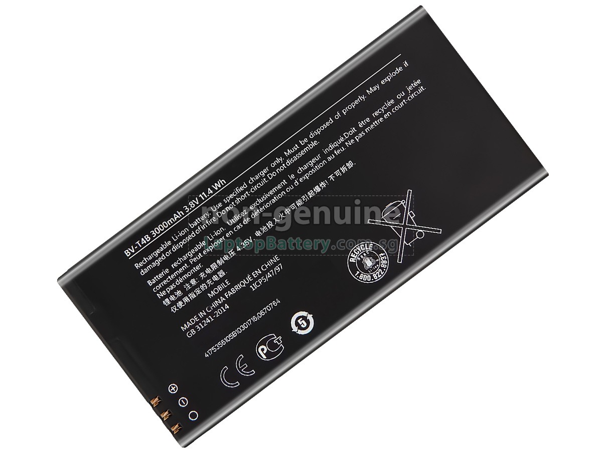 replacement Nokia BV-T4B battery