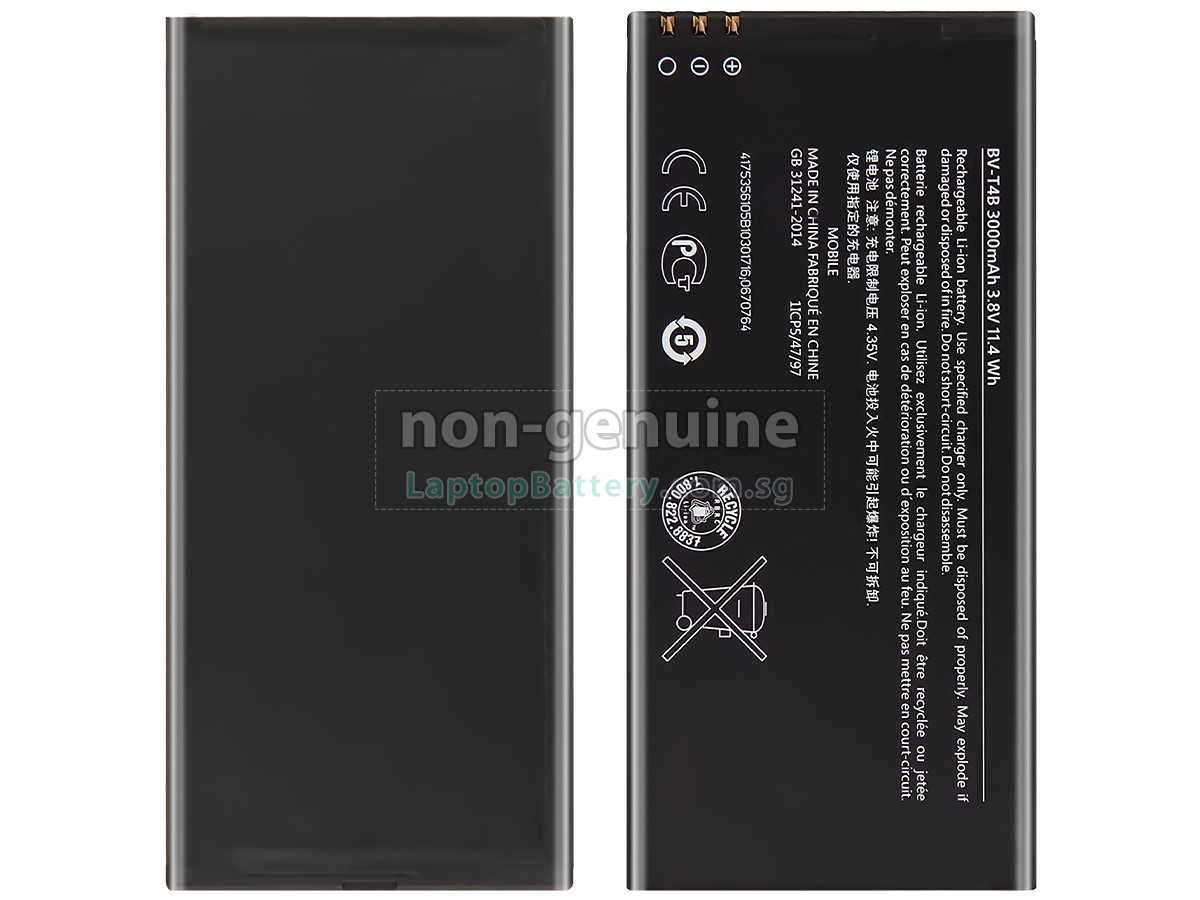 replacement Nokia BV-T4B battery