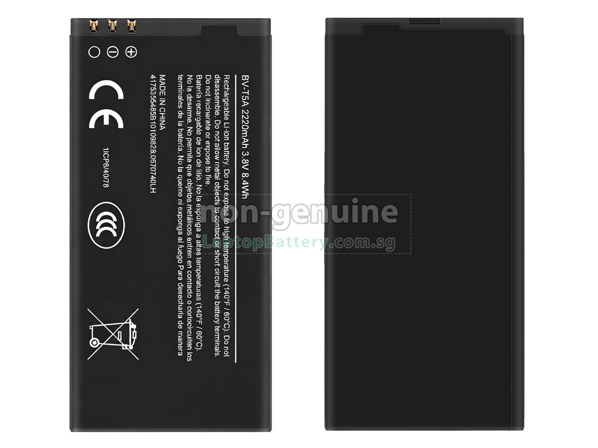 replacement Nokia BL-T5A battery