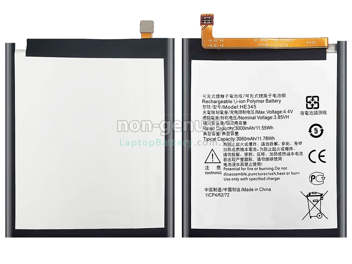 replacement Nokia HE345 battery