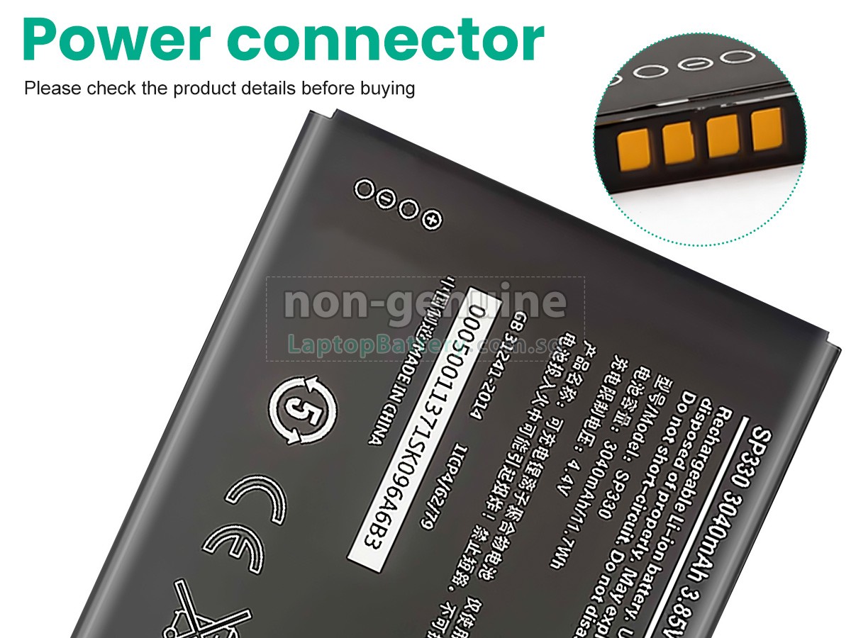 replacement Nokia SP330 battery