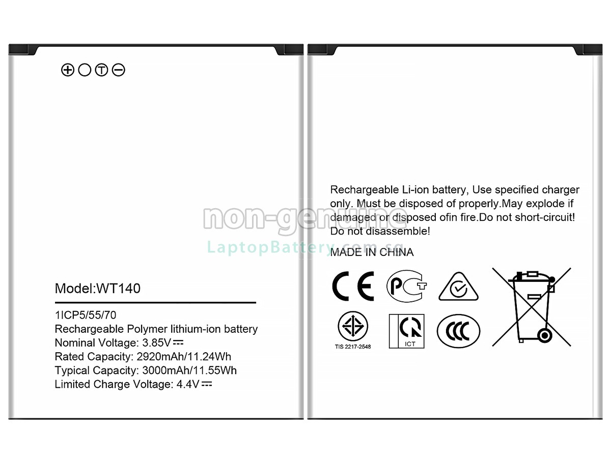 replacement Nokia WT140 battery