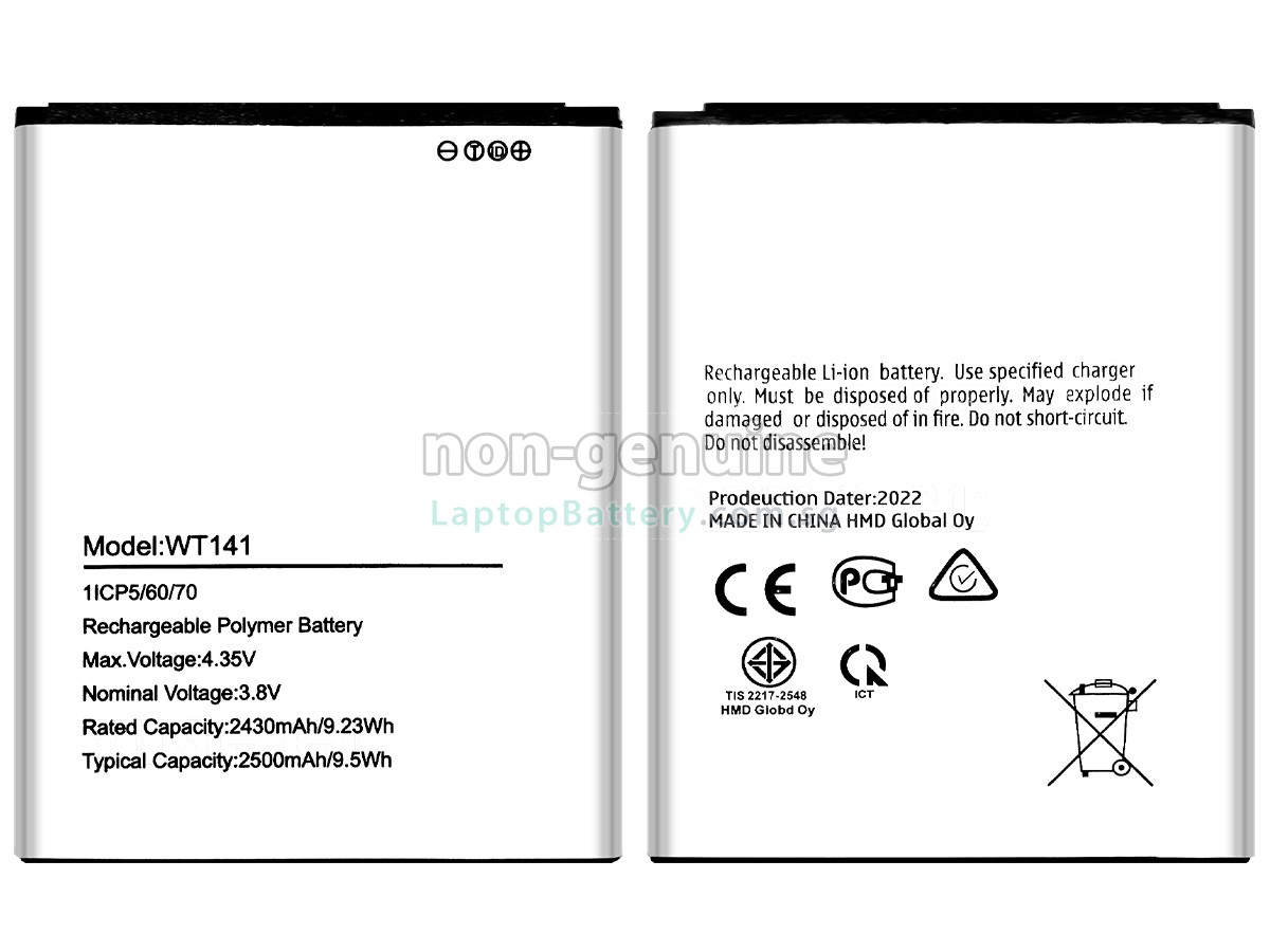 replacement Nokia C1 2ND EDITION battery