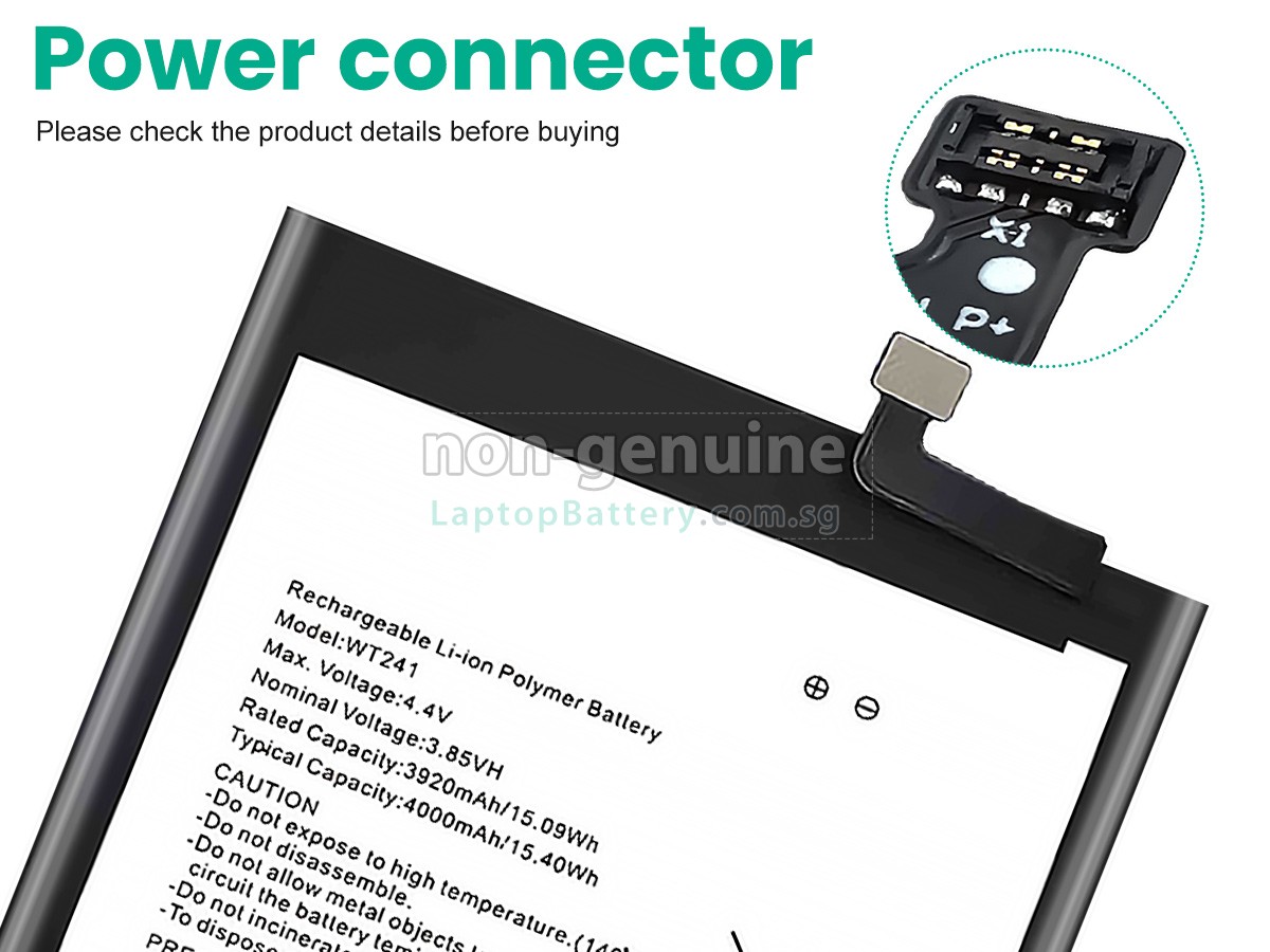 replacement Nokia WT241 battery