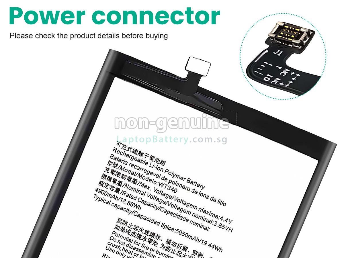 replacement Nokia WT340 battery