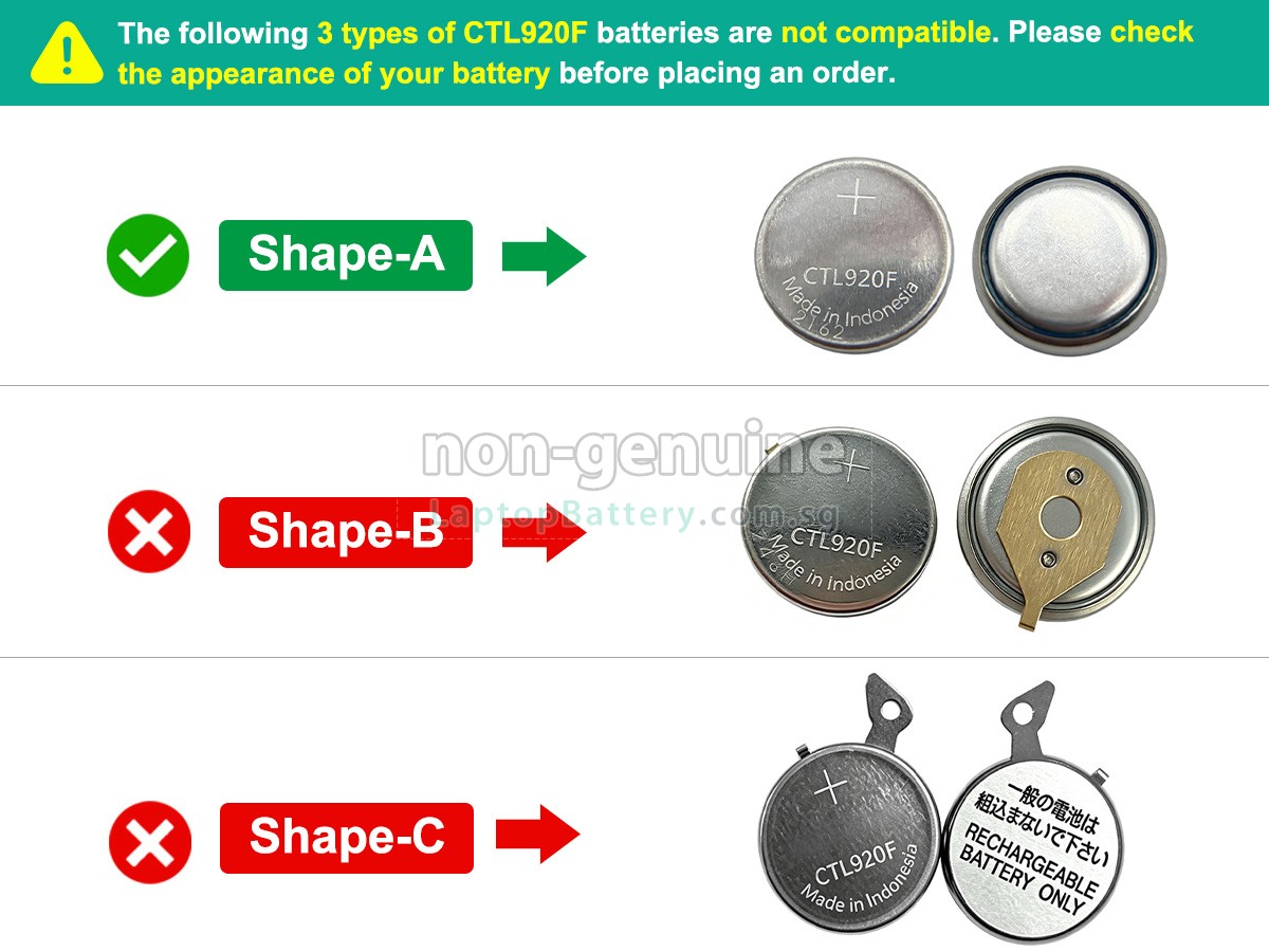 replacement Panasonic CTL920 battery