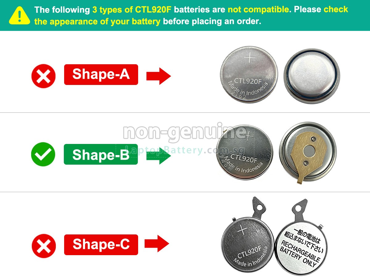 replacement Panasonic CTL920 battery