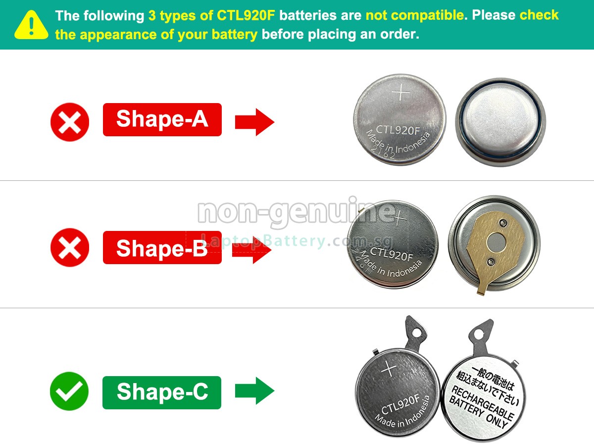 replacement Panasonic CTL920 battery