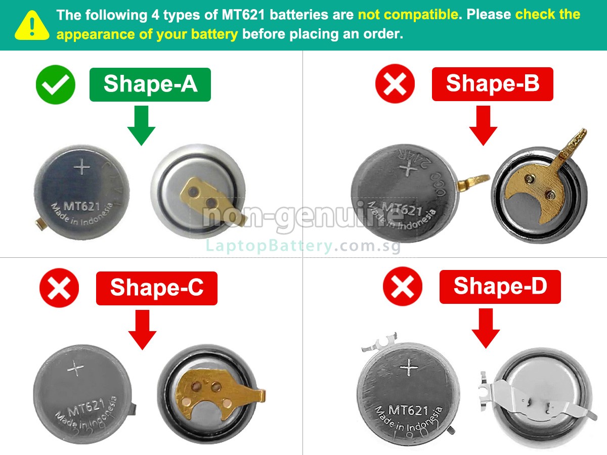 replacement Panasonic MT621 battery