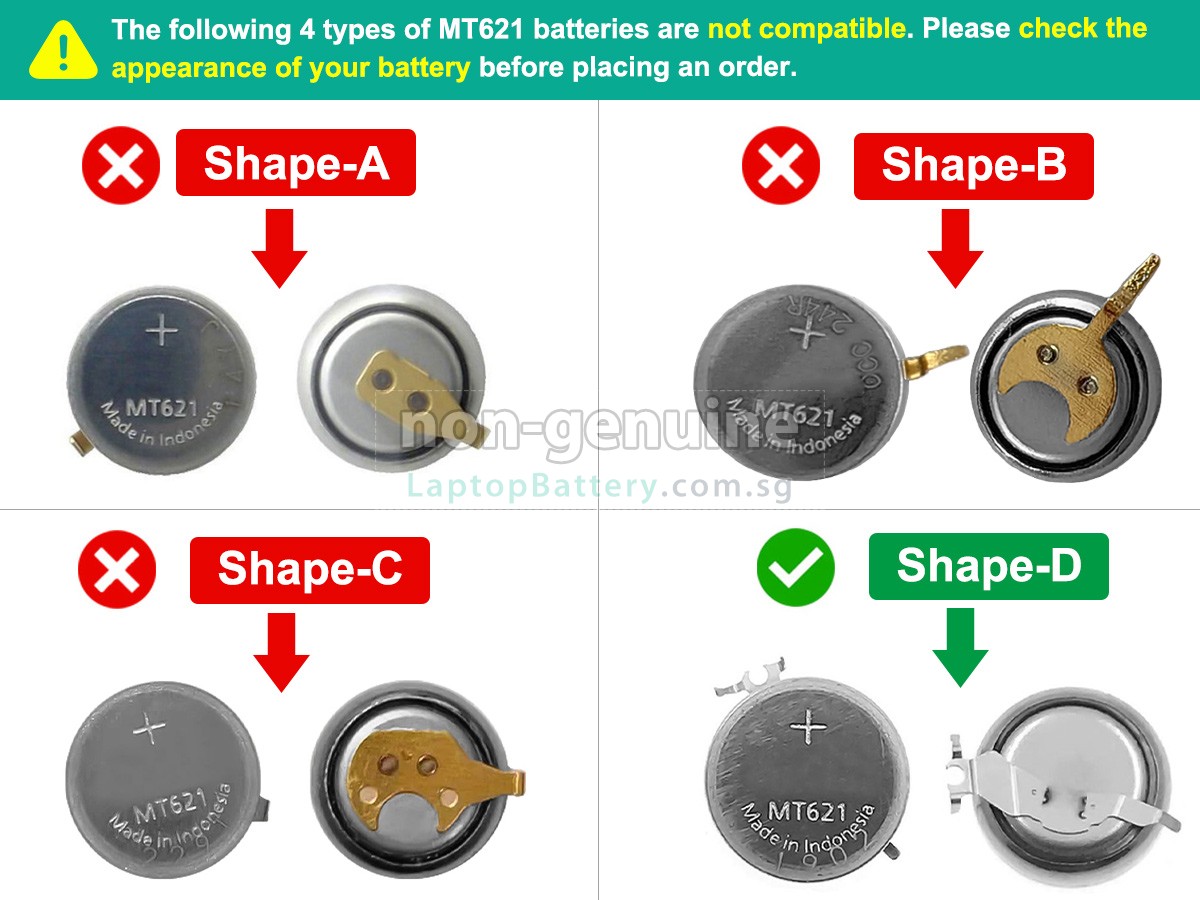 replacement Panasonic MT621 battery