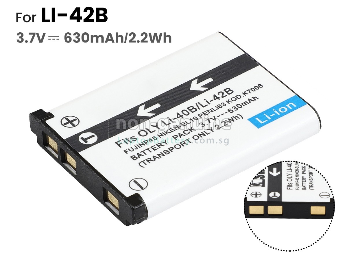 replacement PENTAX D-LI108 battery