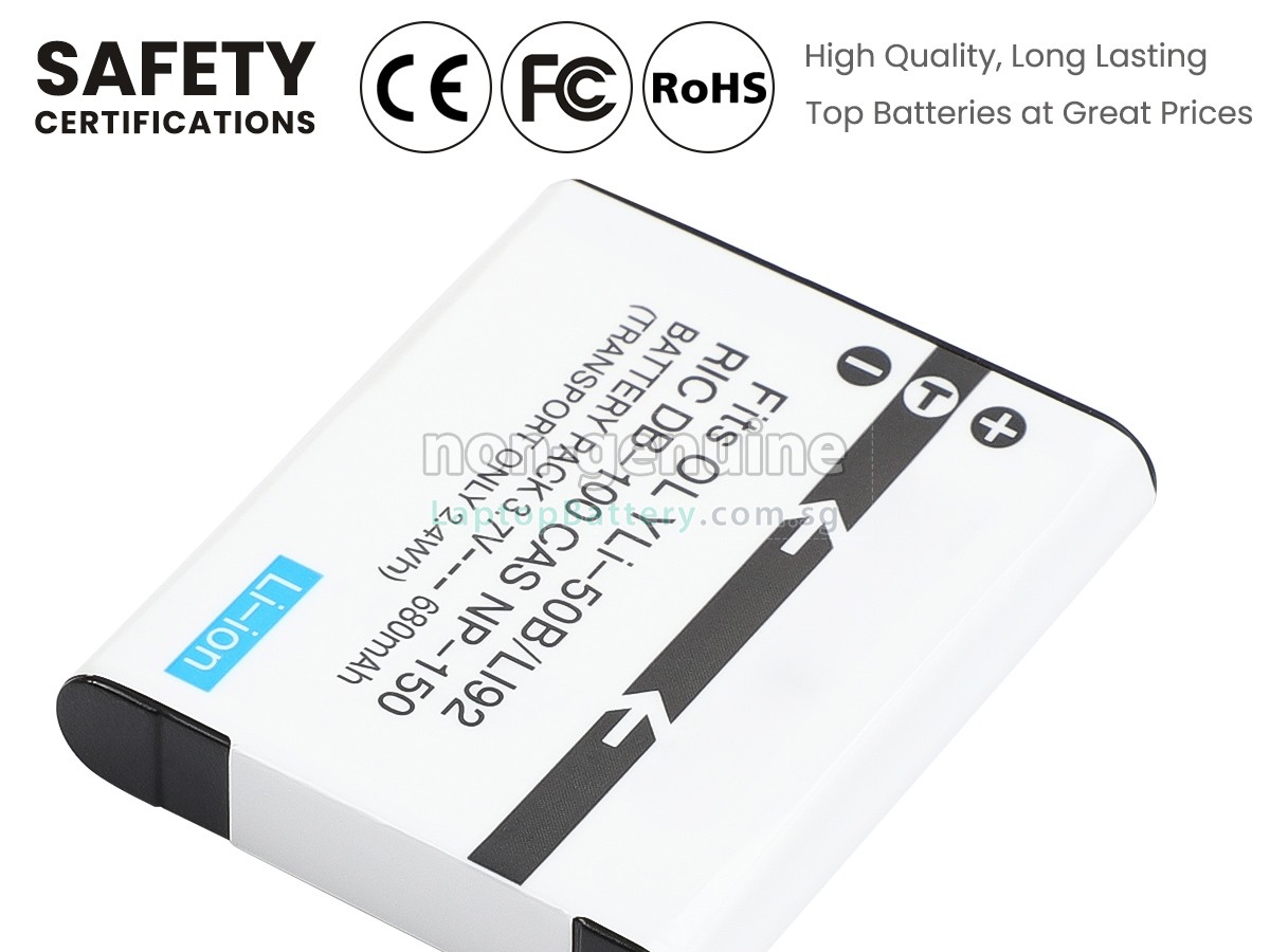 replacement PENTAX D-LI92 battery