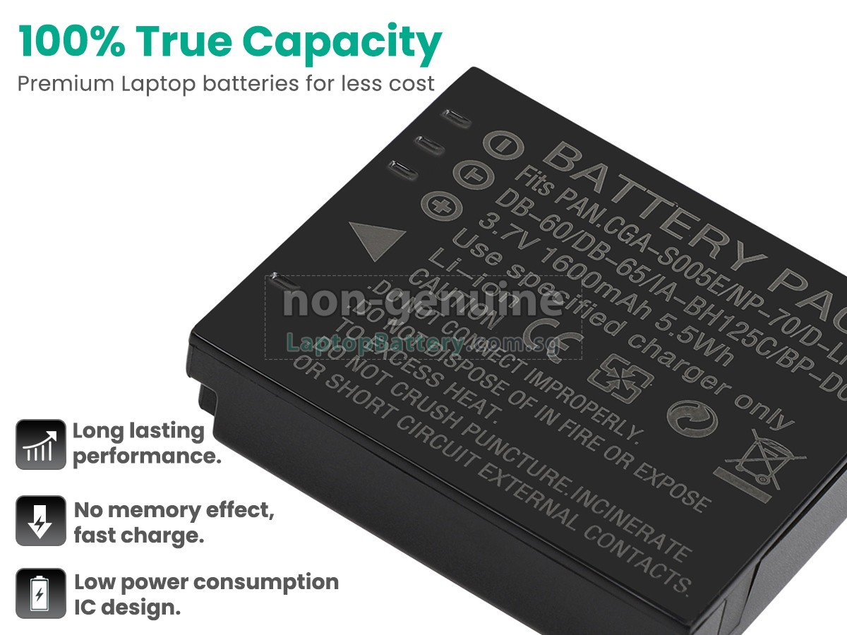 replacement PENTAX MX-1 battery