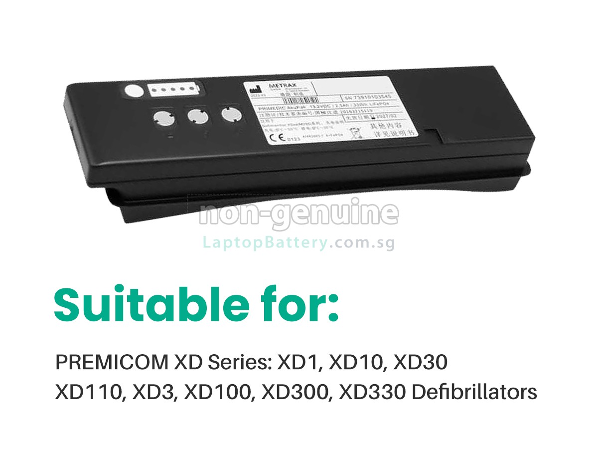 replacement Primedic HEARTSAVEM250 battery