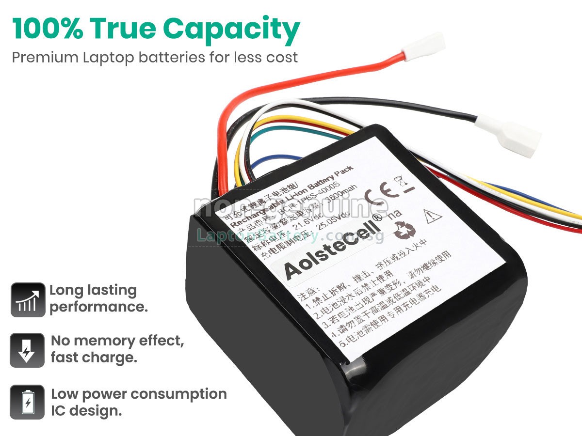 replacement Roborock BCR-1P6S-4000HX battery