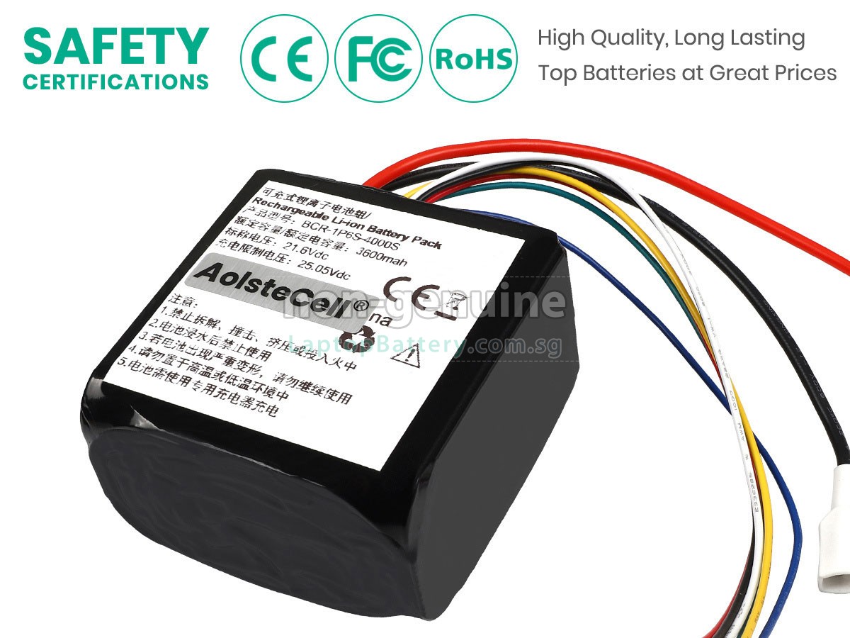 replacement Roborock BCR-1P6S-4000HX battery