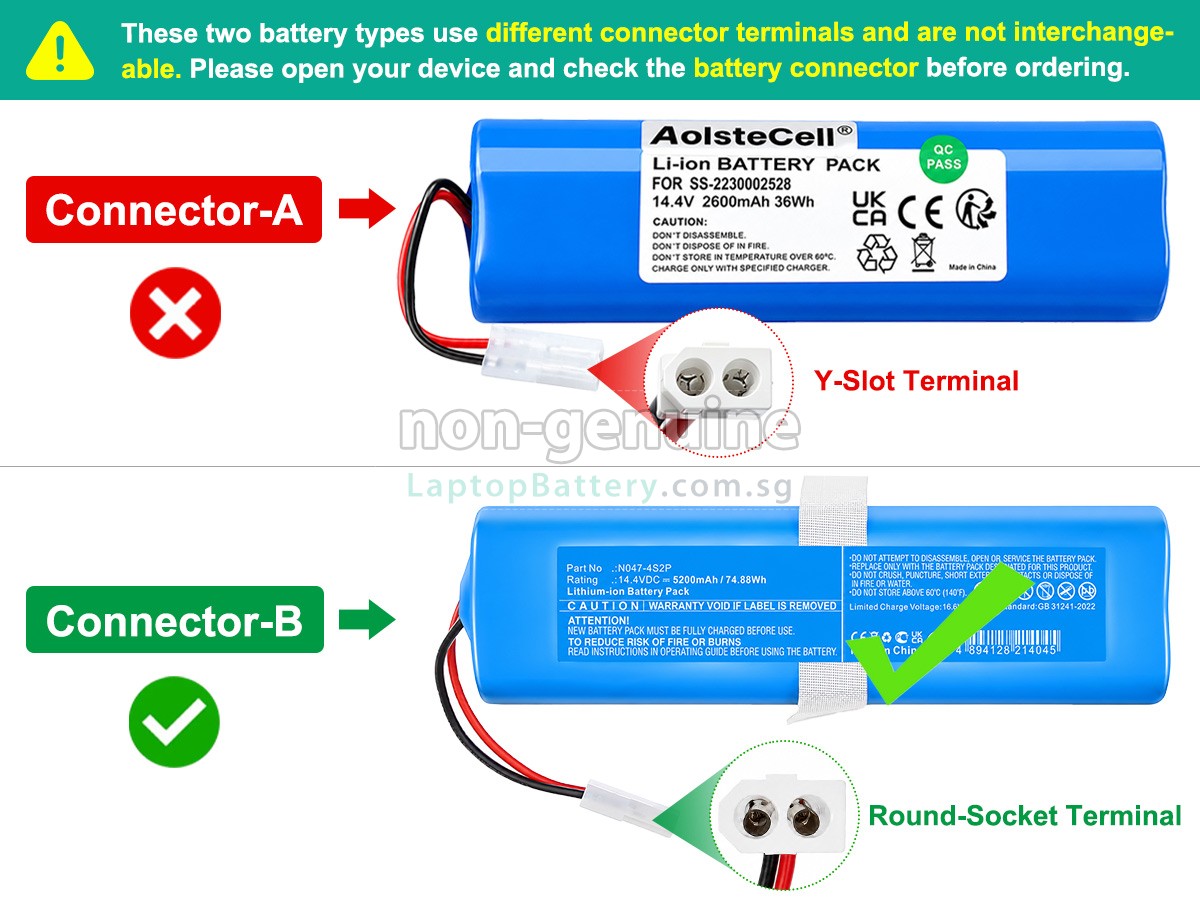 replacement Rowenta SS-2230002529 battery
