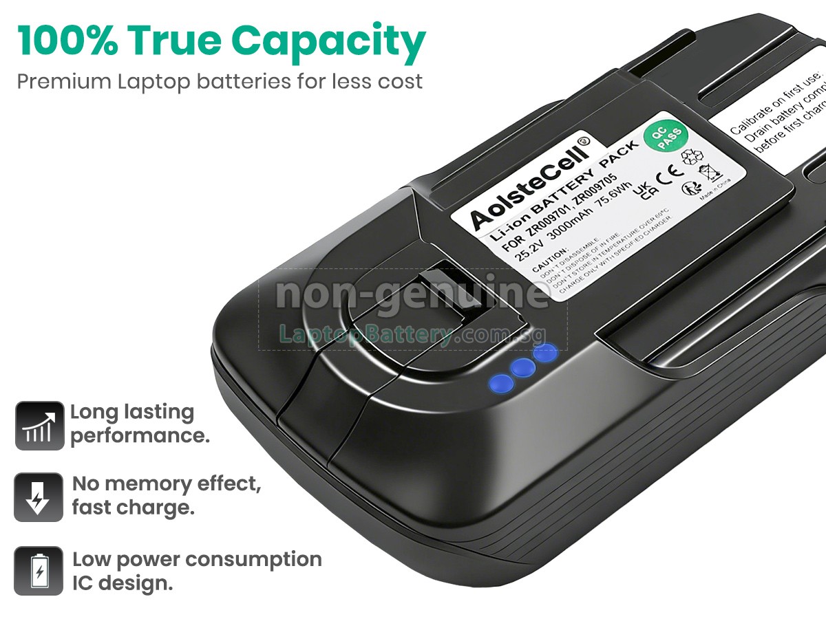 replacement Rowenta X-FORCE FLEX 11.60 RH9829 battery