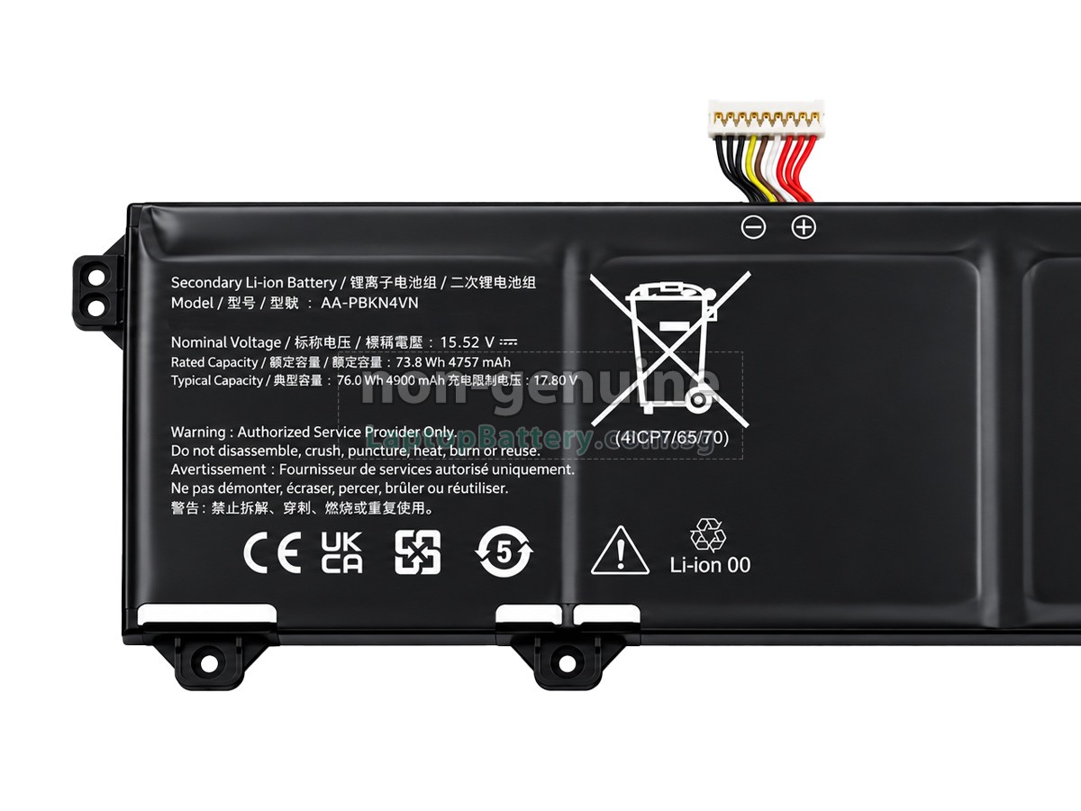 replacement Samsung AA-PBKN4VN battery