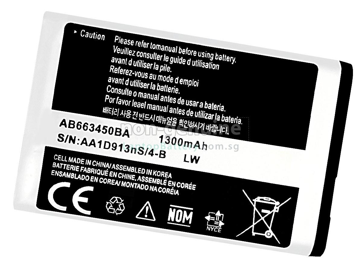 replacement Samsung RUGBY 4 battery