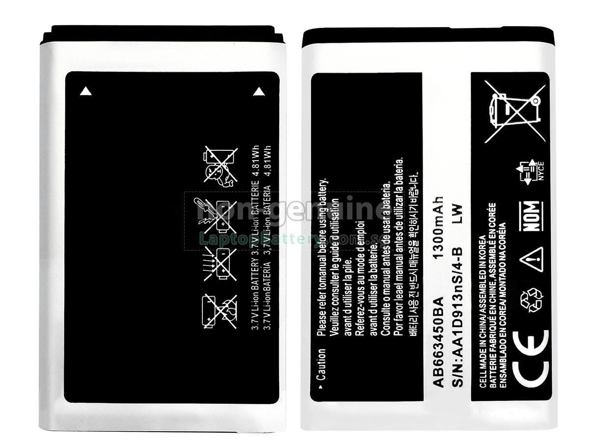 replacement Samsung RUGBY 4 battery