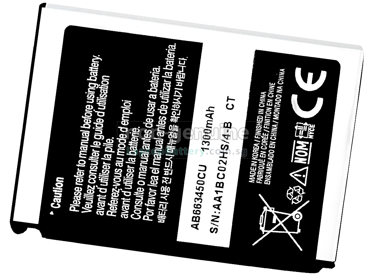 replacement Samsung AB663450CEC battery