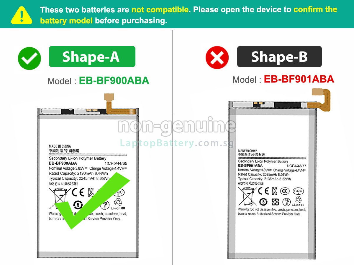 replacement Samsung Z FOLD1 battery