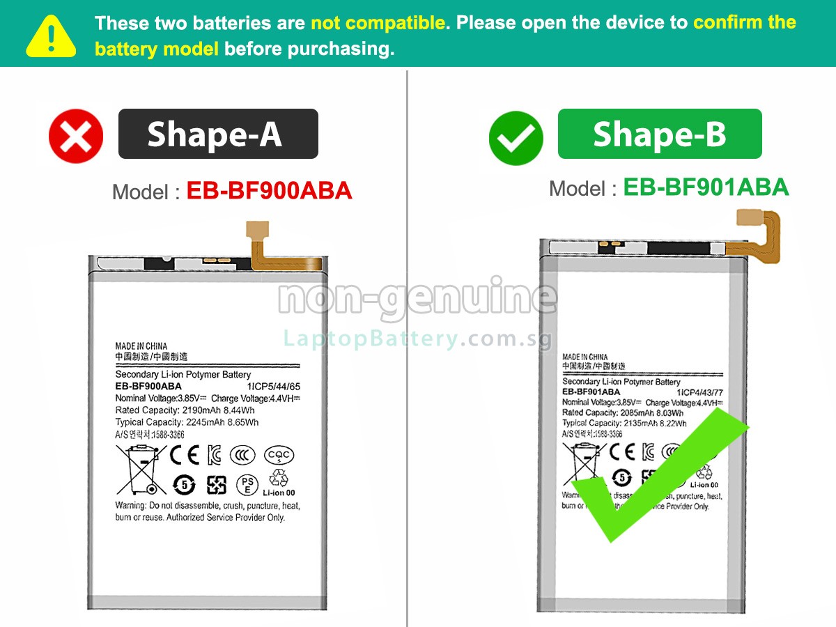 replacement Samsung Z FOLD1 battery