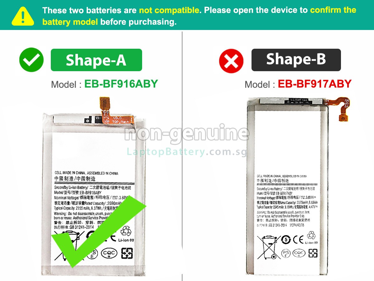 replacement Samsung Z FOLD2 5G battery