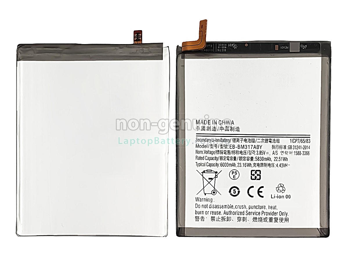 replacement Samsung GALAXY M31S SM-M317F battery