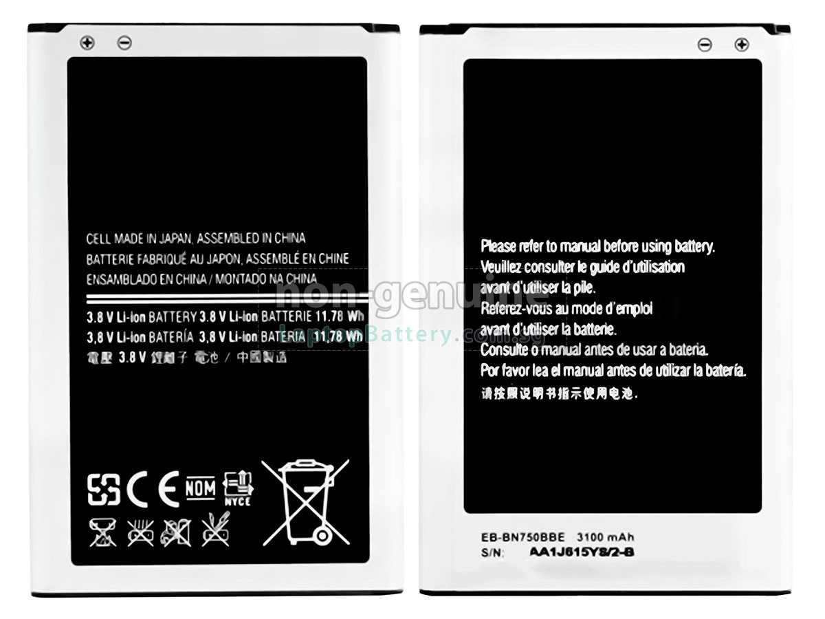 replacement Samsung LTE + N7505 battery