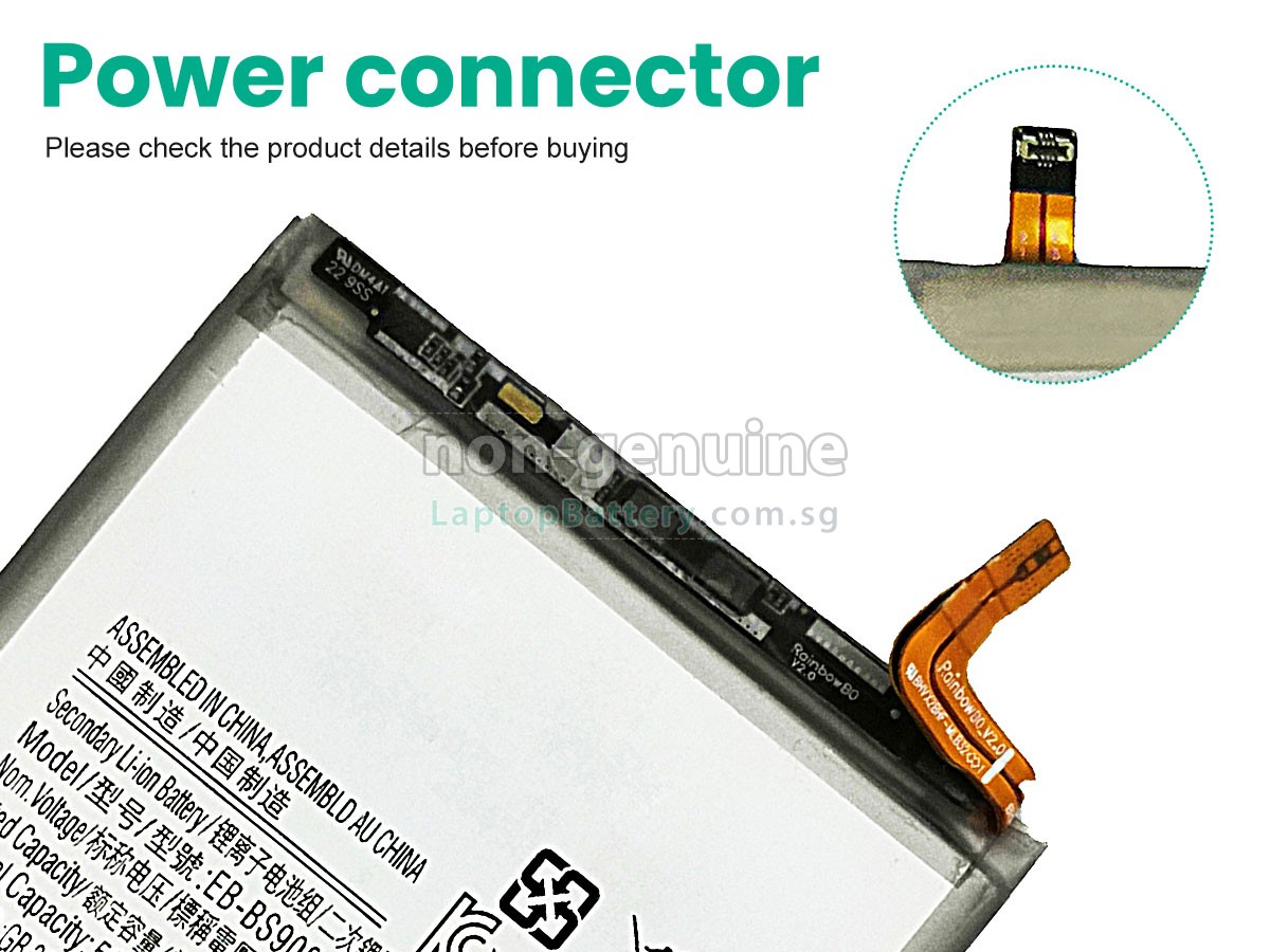 replacement Samsung GALAXY S22 ULTRA SM-S908E/DS battery