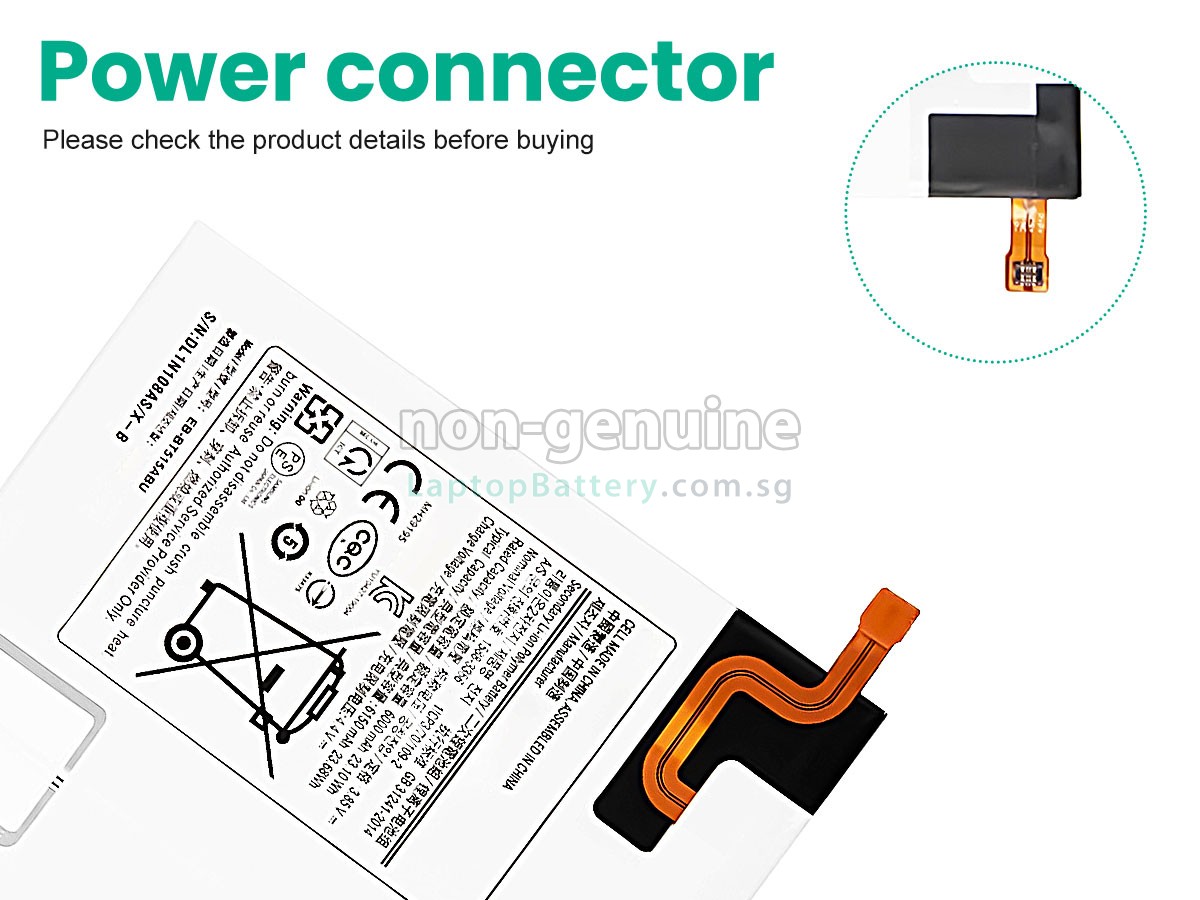replacement Samsung Galaxy TAB A 10.1 2019 battery