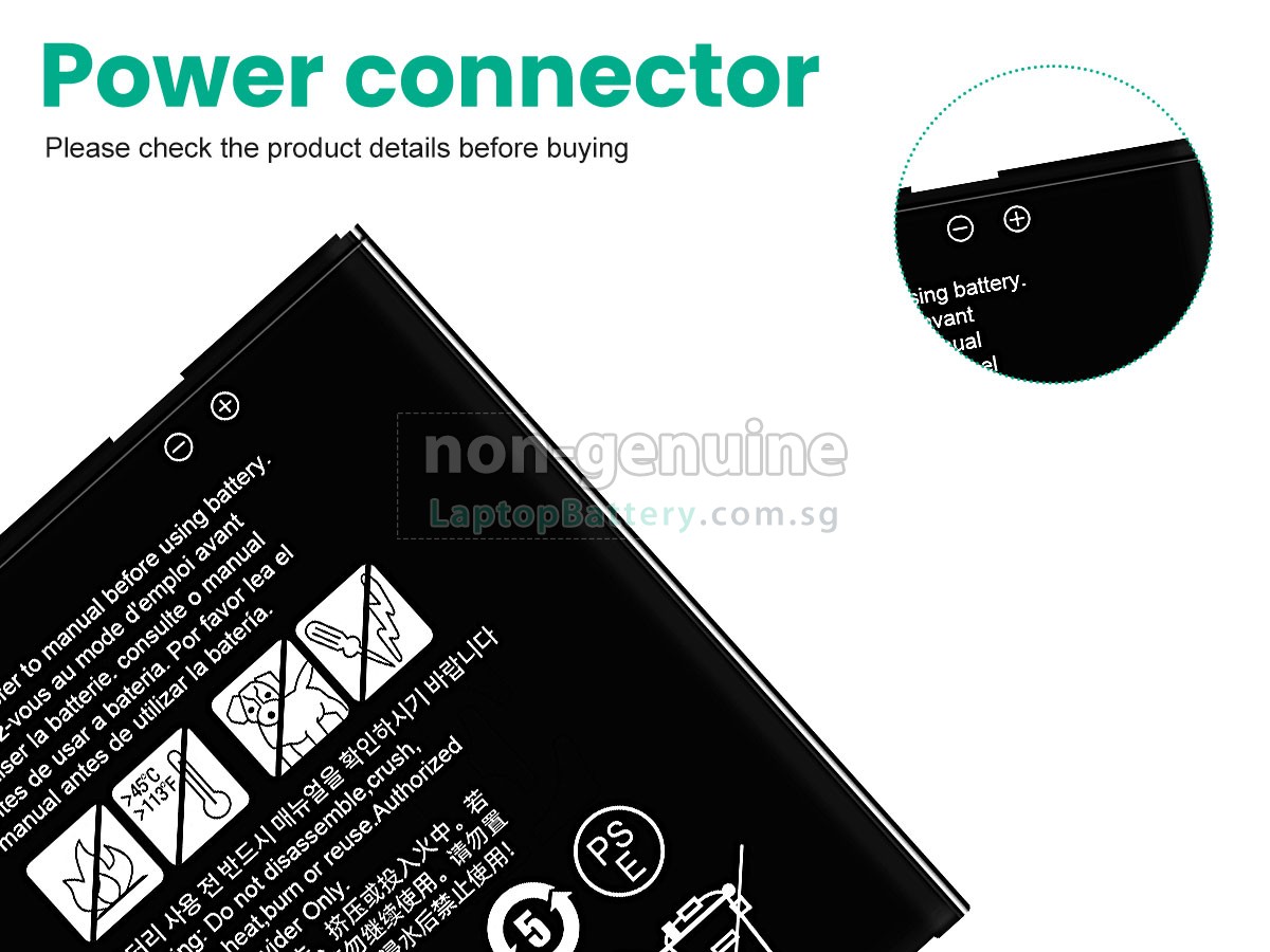 replacement Samsung EB-BT545ABY-94 battery