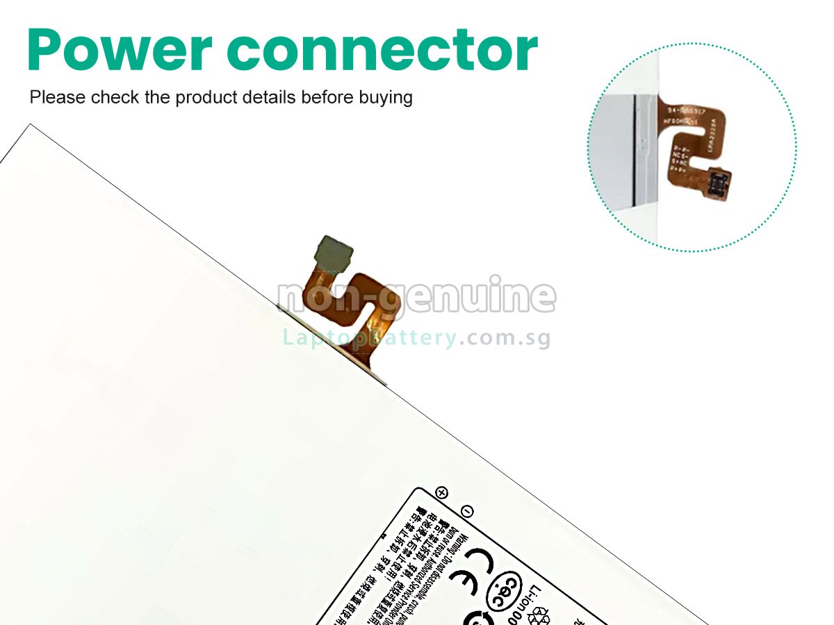 replacement Samsung SM-T865 battery