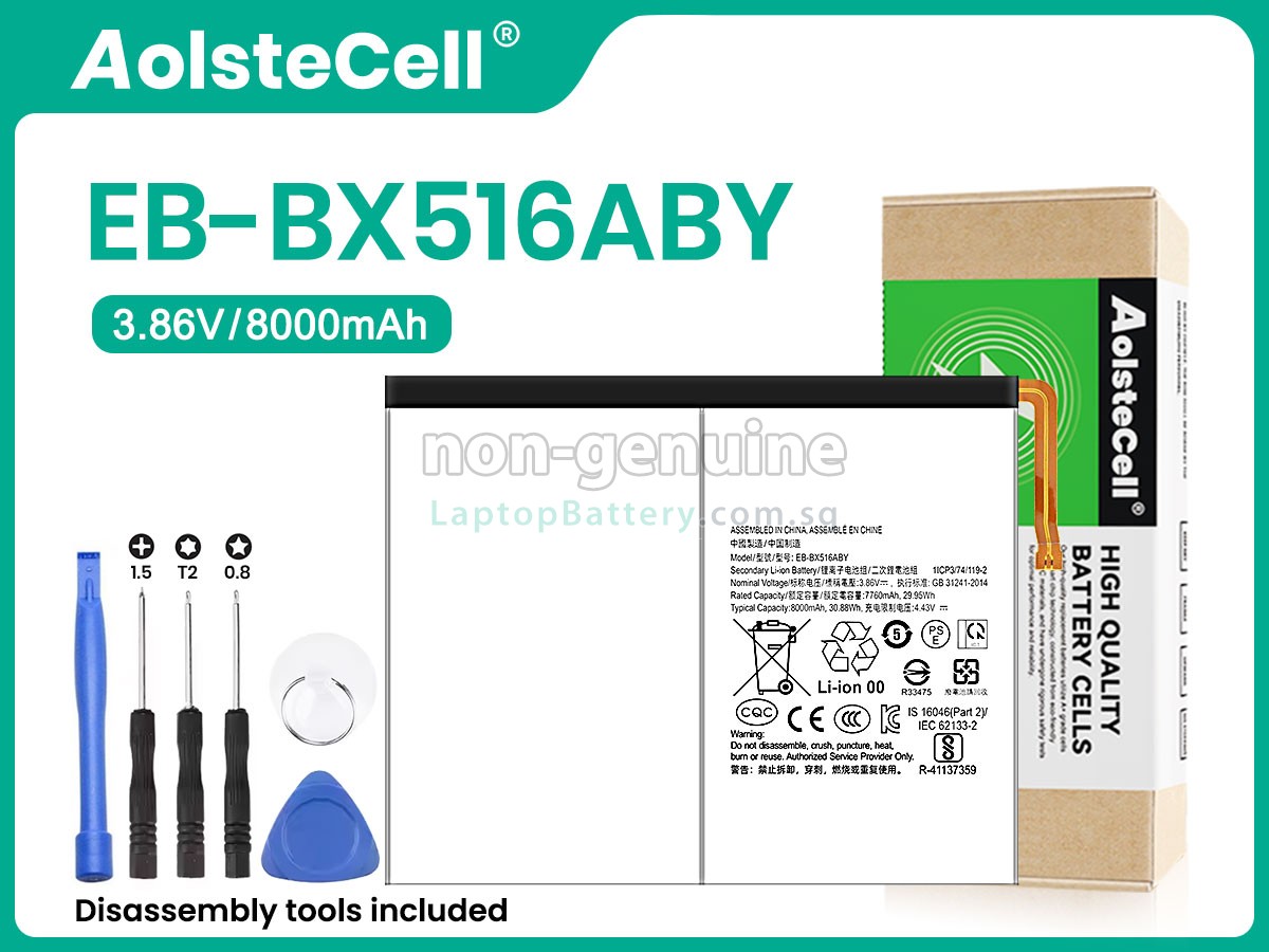 replacement Samsung TAB S9 FE 2023 X510 battery