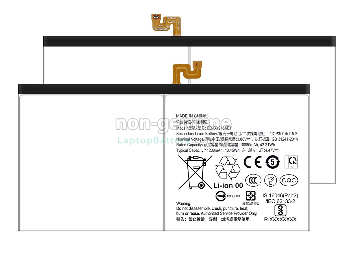 replacement Samsung Galaxy TAB S8 ULTRA SM-X900 battery