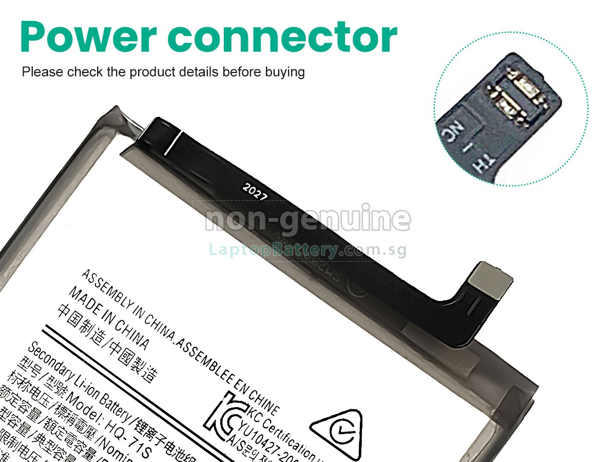 replacement Samsung HQ-71S battery