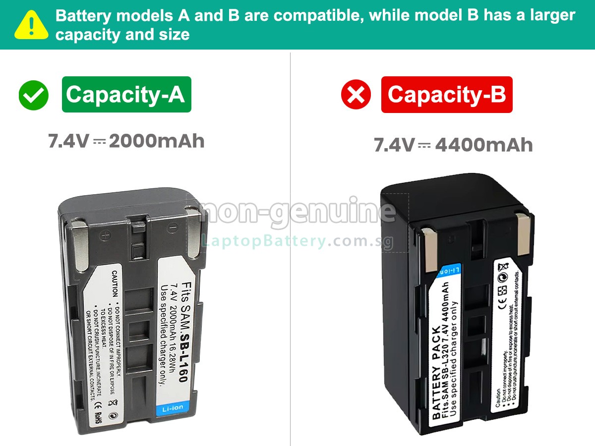 replacement Samsung SB-L320 battery