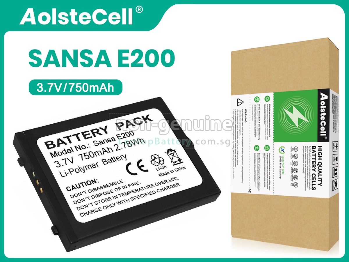 replacement SanDisk SANSA E280 battery
