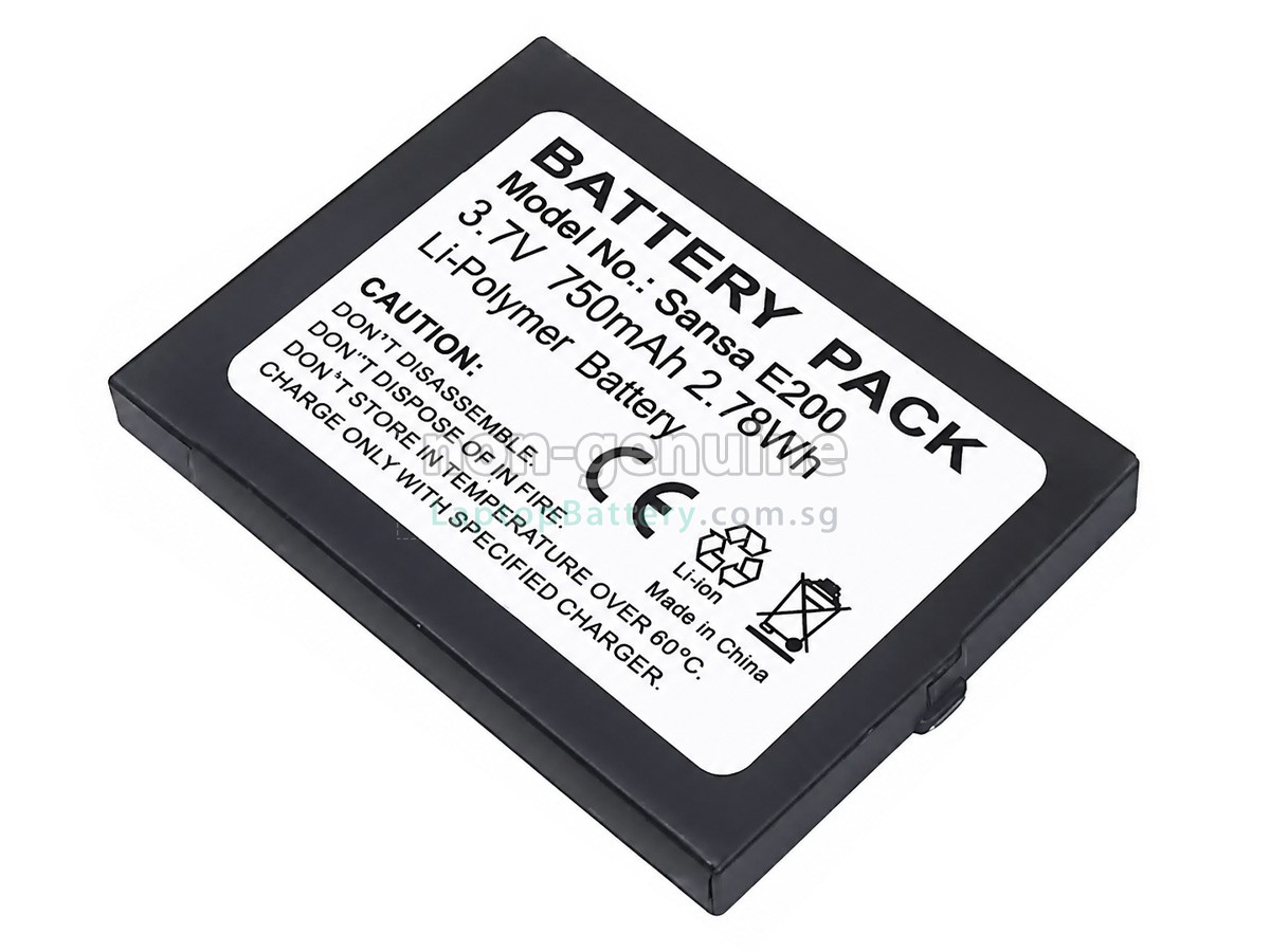 replacement SanDisk SANSA E280 battery