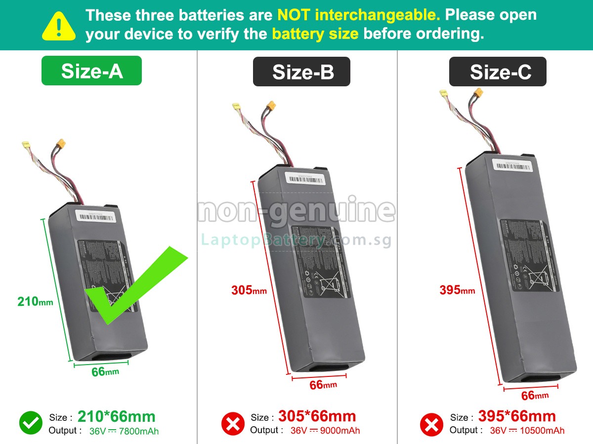replacement Segway Ninebot H1319-H battery