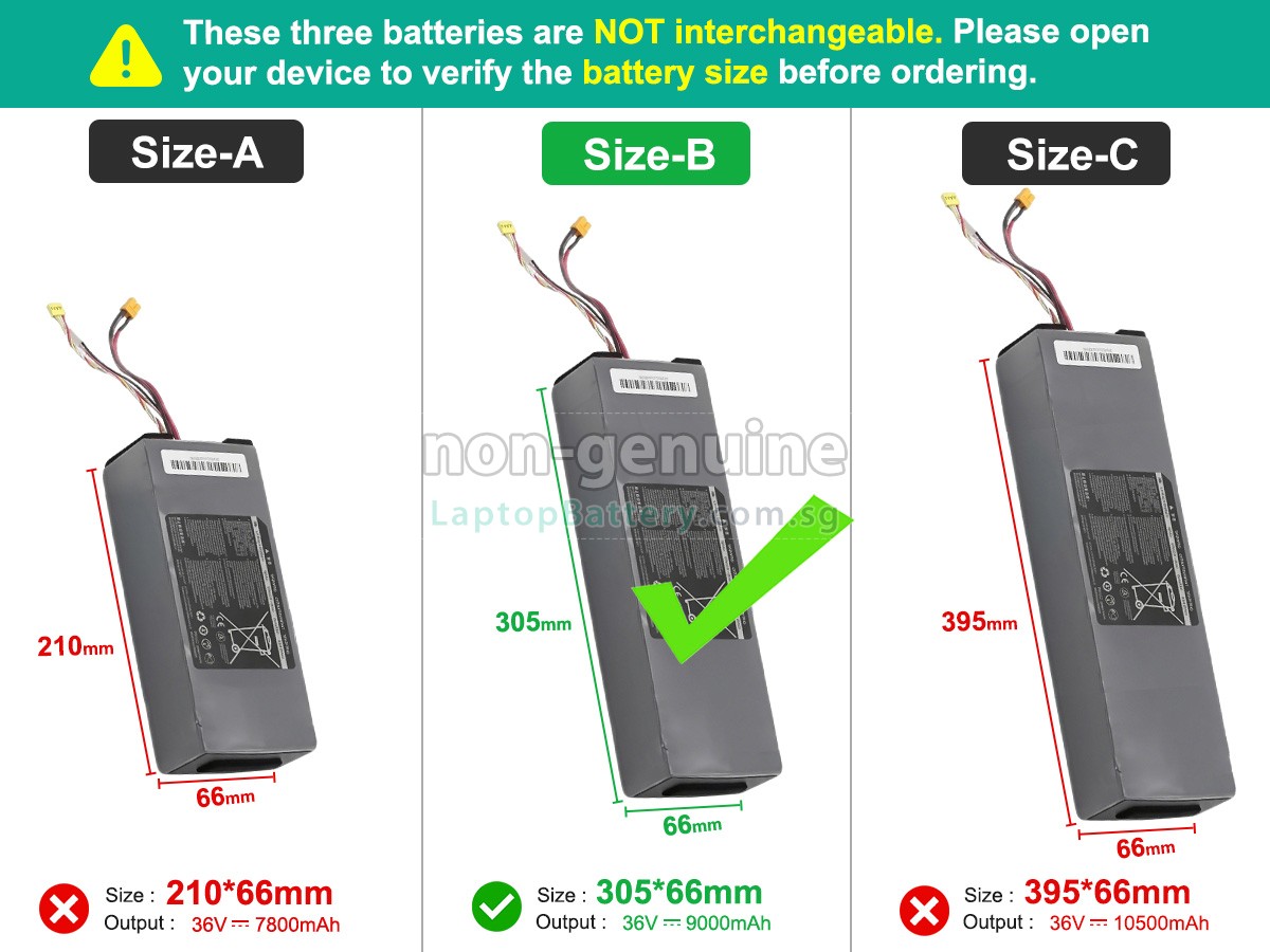 replacement Segway Ninebot H1319-H battery