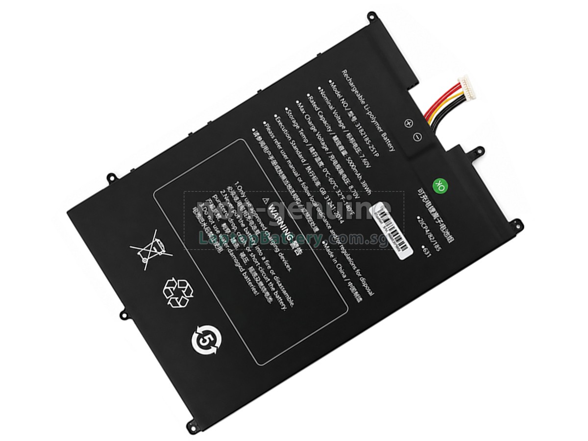 replacement Sgin 3182185-2S1P battery