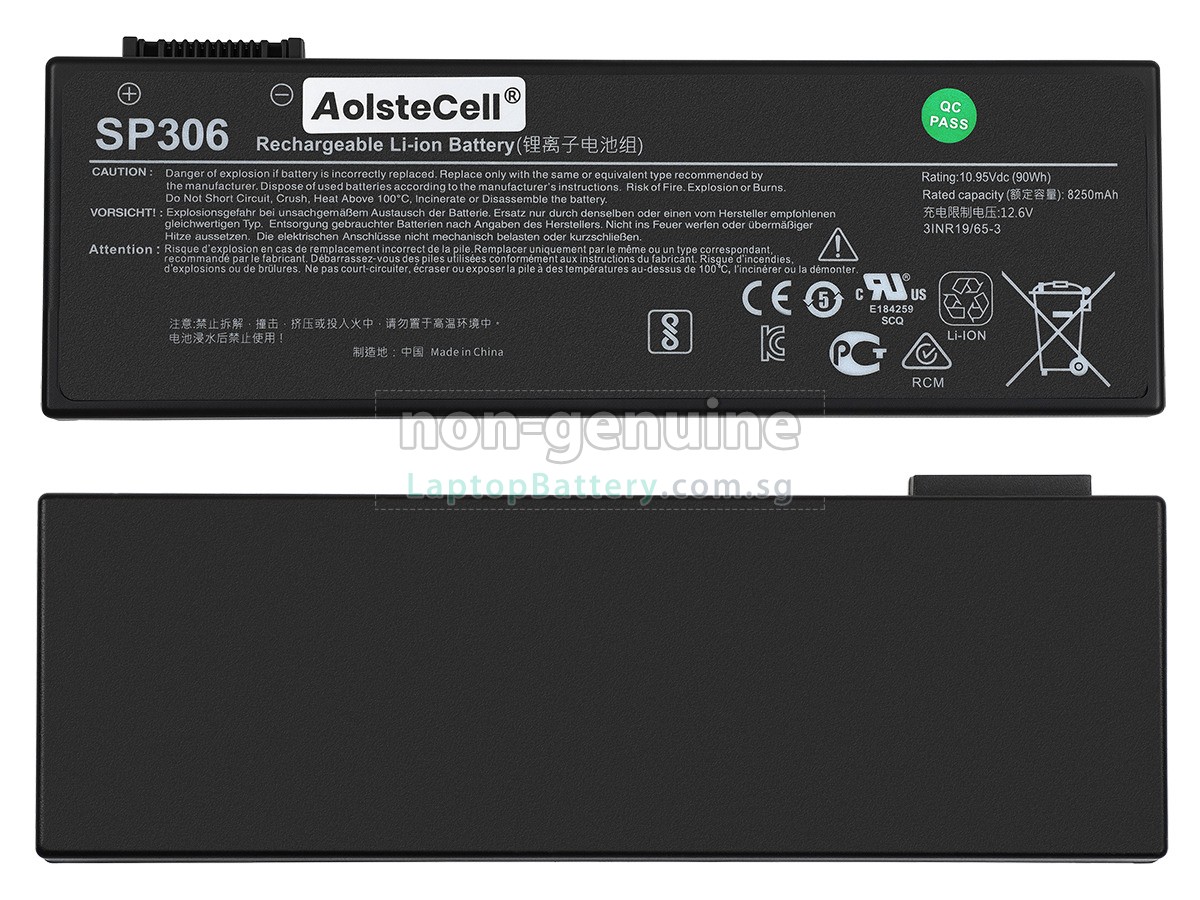 replacement Siemens SP306(3INR19/66-2) battery