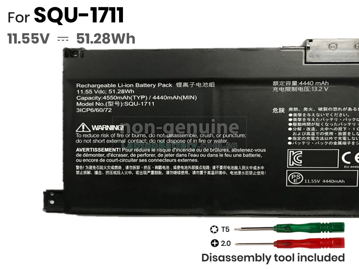 replacement Thunderobot 911M battery