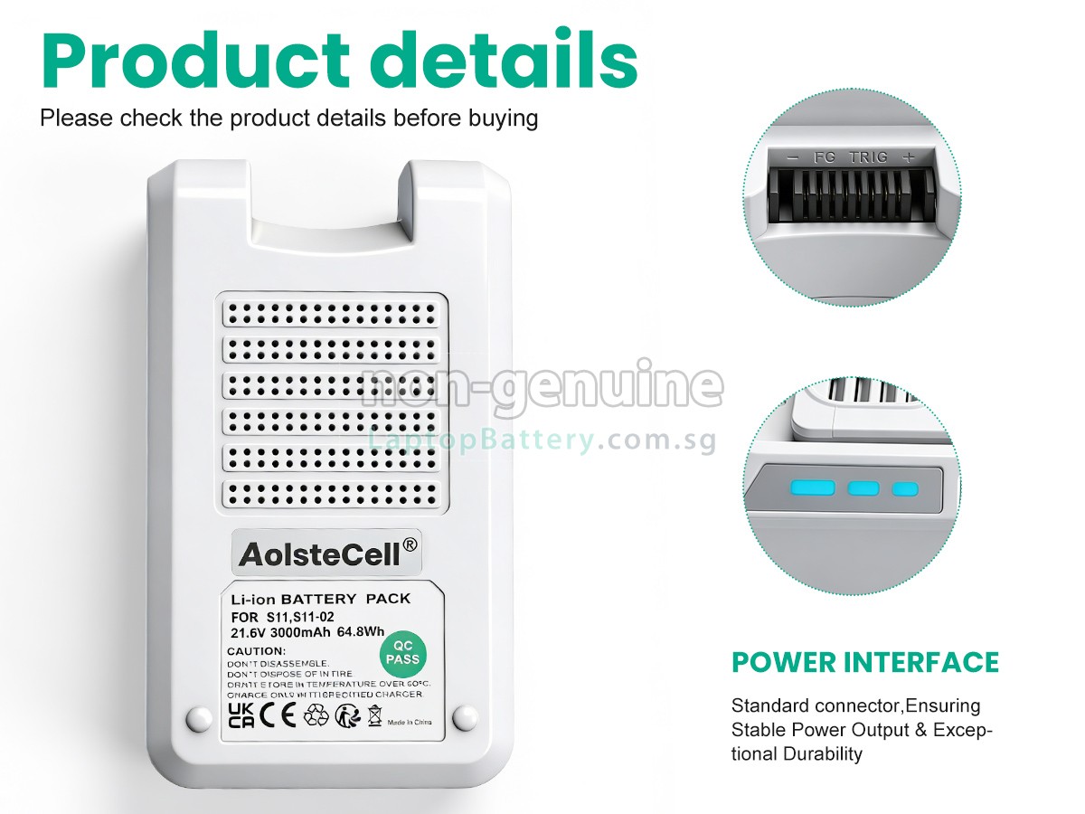 replacement Tineco PURE ONE S11 battery